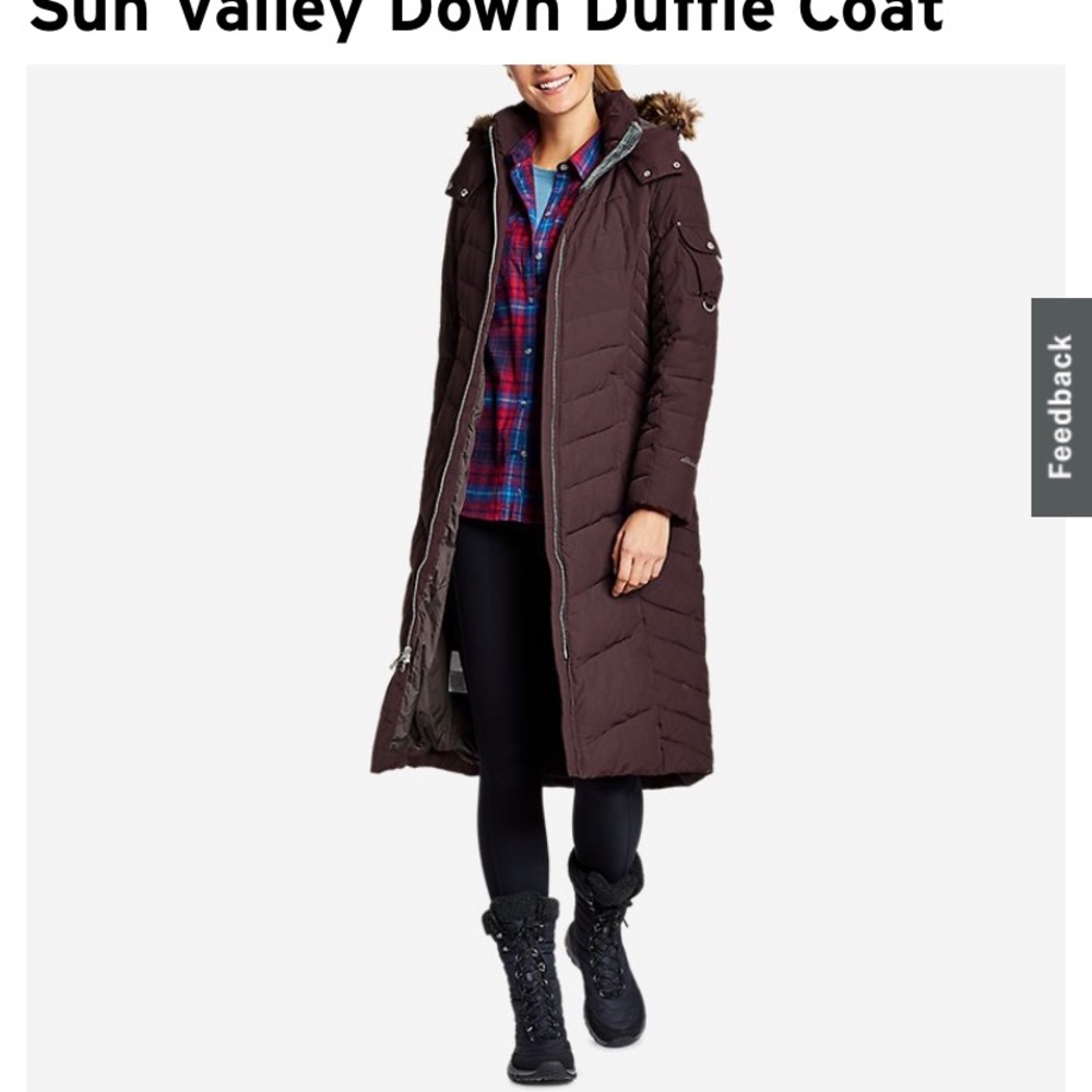 Eddie Bauer Sun Valley Down Duffle Coat/Parka